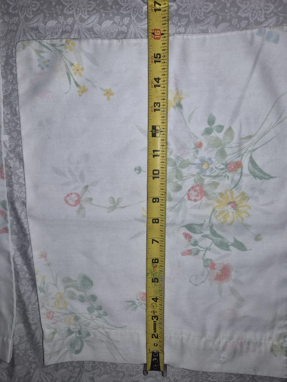 Floral Cotton Pillowcase Set - White with Pastel Floral Print